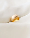 Unique Super Wide Heavy Swedish Vintage Gold Band 18K 1959