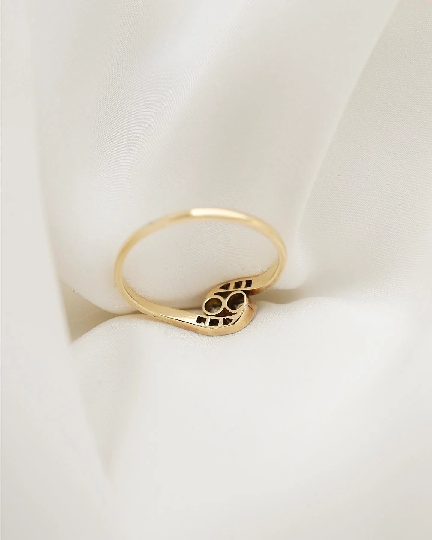 The Cutest Old Ring Toi Et Moi 14K Gold x Diamond Beg. 1900s