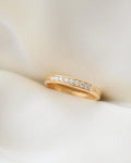 The Perfect Five Stone Diamond Band 18K Solid Gold 1973