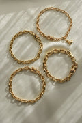 HEAVY 7.5mm Vintage Anchor Bracelet 8K Gold