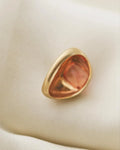 Magical Vintage Peach Sapphire Ring 14K Gold 1950s