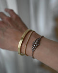 Stunning Heavy Danish Vintage Bangle 14K Gold 1970
