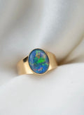 Magical Vintage Opal Ring 18K Gold