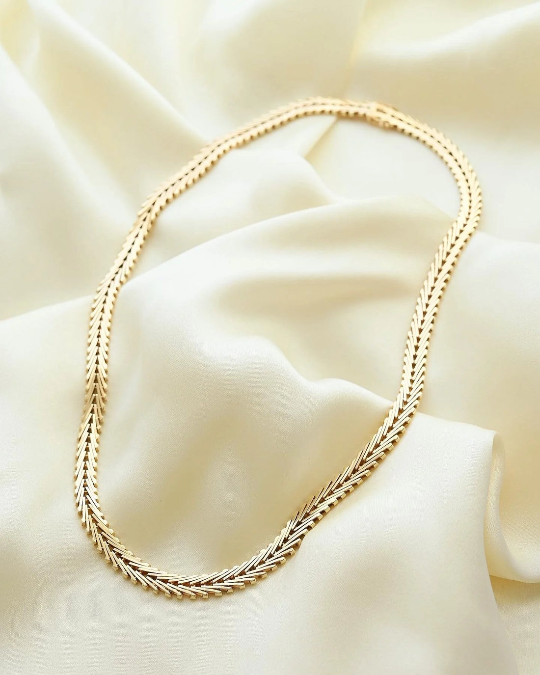The Perfect Danish Mid Century Necklace 14K Gold 1965