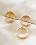 Soft Textured Swedish Vintage Wedding Band 18K Gold