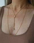 47.3 Inches Antique Long Guard Chain 18K Gold