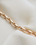 6.25 Inches Big Chunky Danish Anchor Link Bracelet 14K Gold