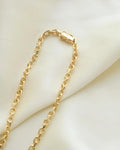 Sublime 17.15 inches Danish Vintage Anchor Chain 14K Gold