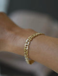 Glowing Swedish Vintage Bismarck Bracelet 18K Gold 1959