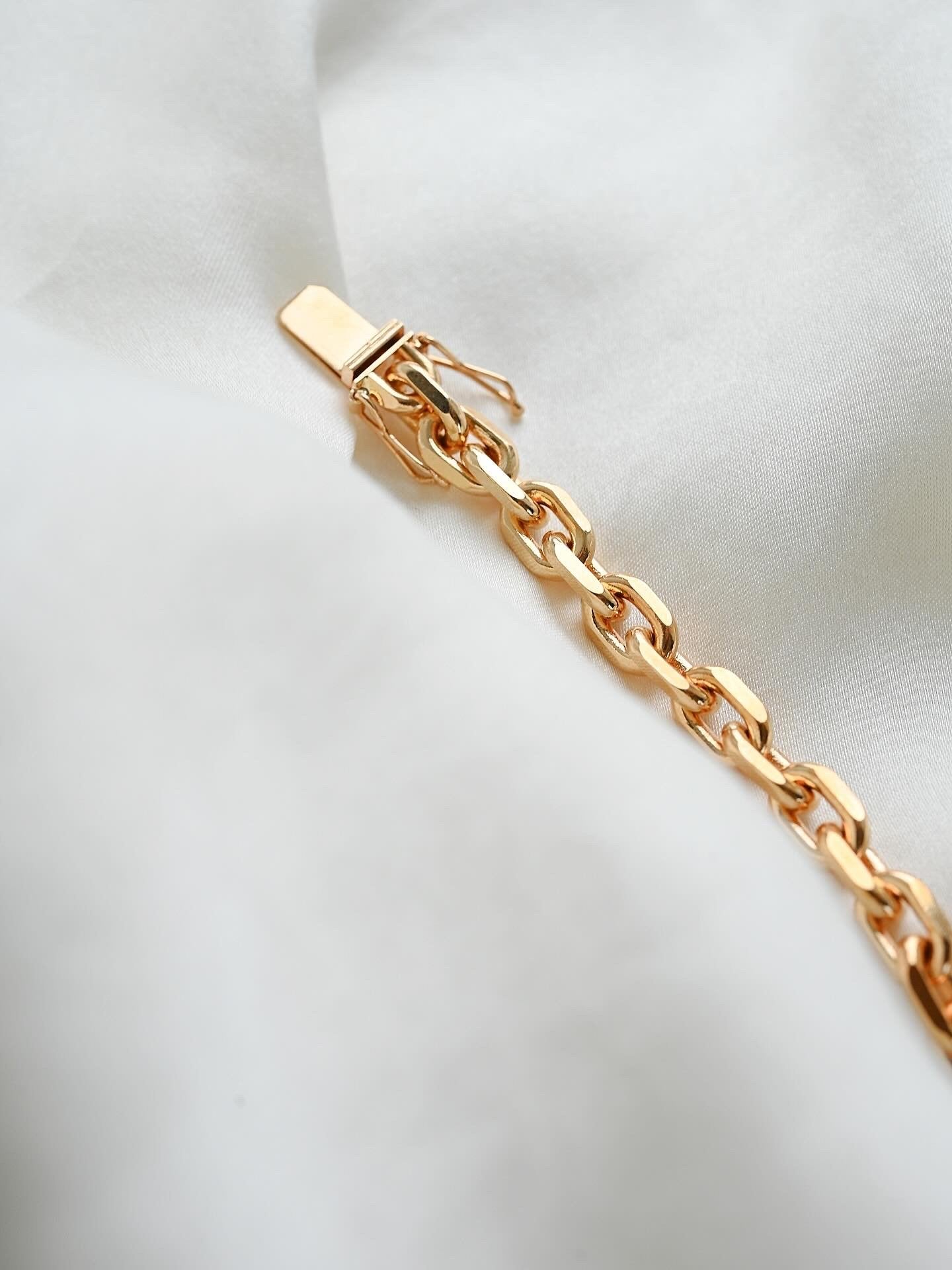 The Perfect Heavy Rose Gold Anchor Bracelet 18K Gold