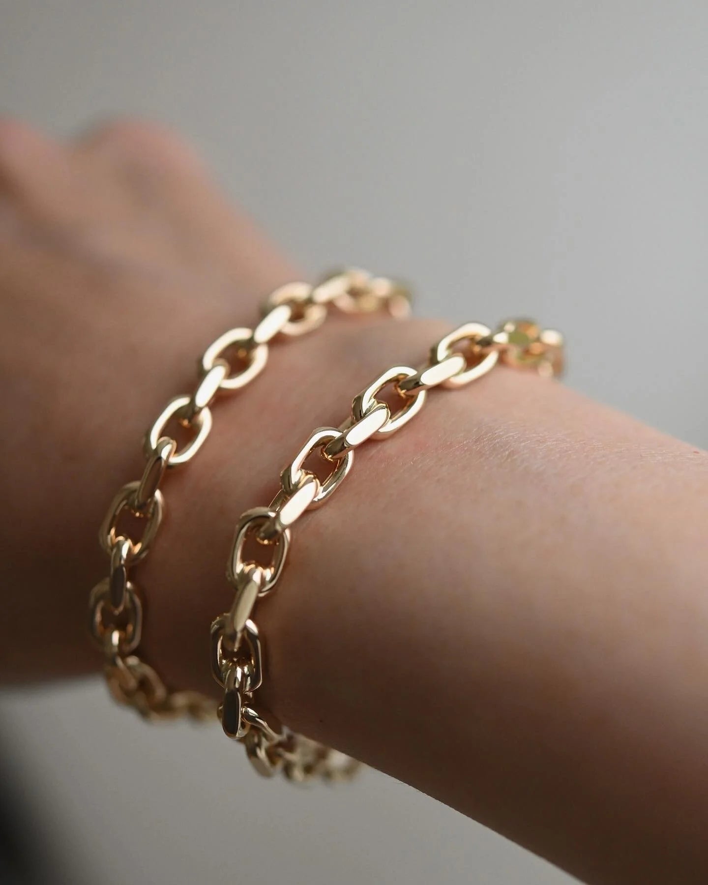 Big Fat Biker Link Bracelet Danish Vintage 38 Grams 14K Gold