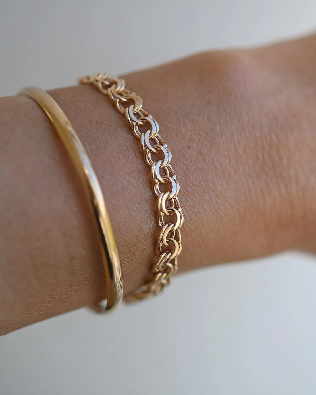 Gorg Top Condition Swedish Vintage Link Bracelet 18K Gold 1967