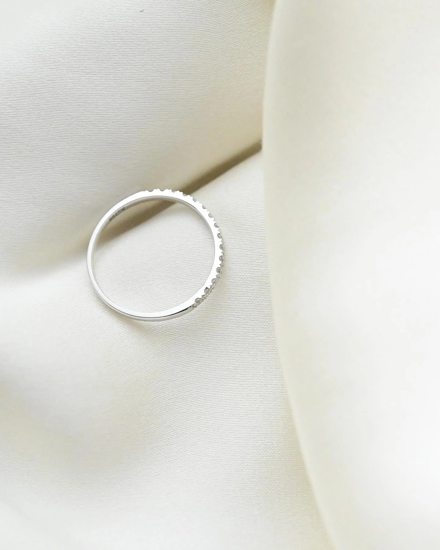 Perfect High Quality Eternity Band Diamonds 18K White Gold