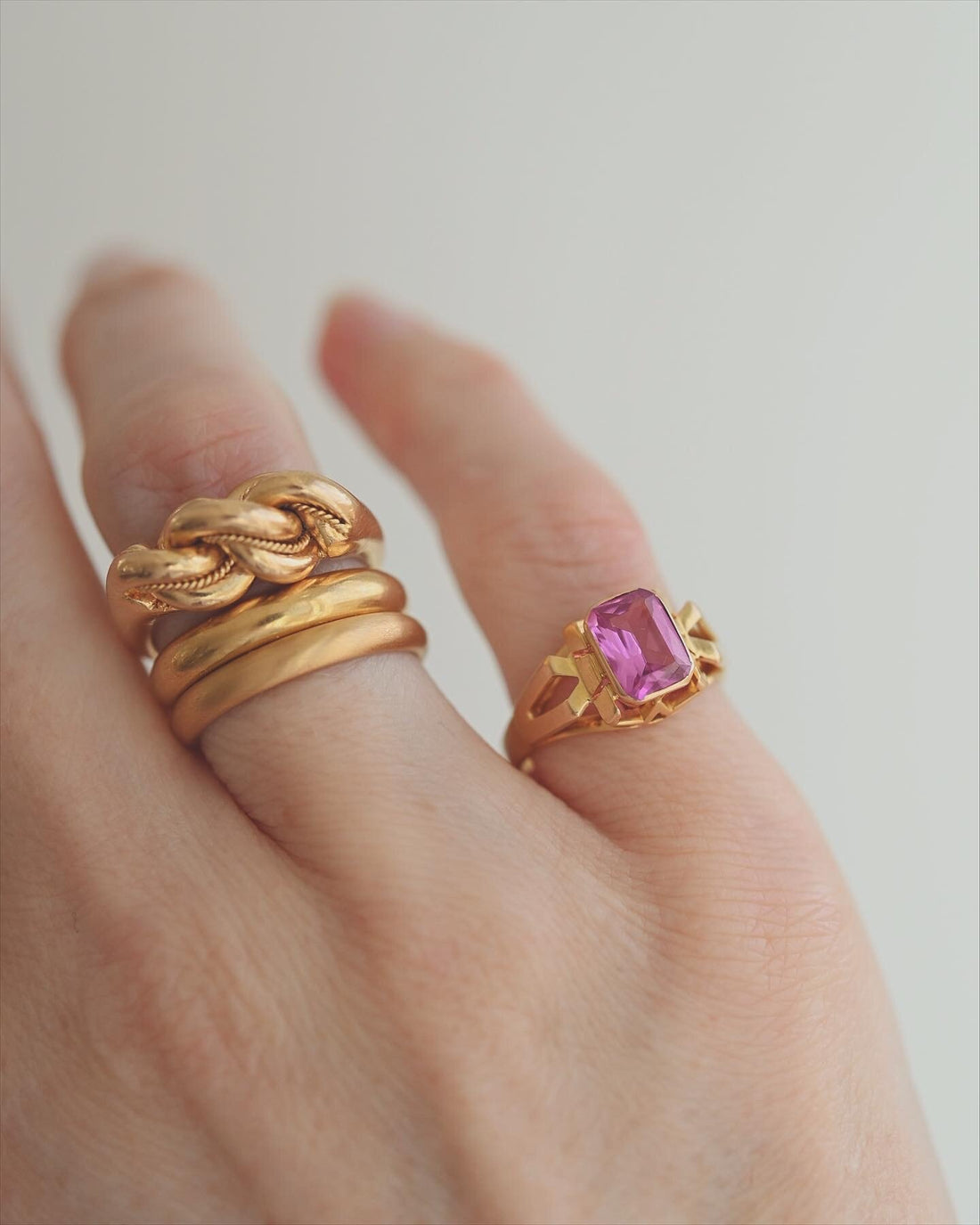 Luminous Antique High Carat Gold Band 20K Gold 1930