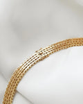 Sexy Luxurious Double Row Vintage Collier Necklace Denmark 1960s 14K Gold