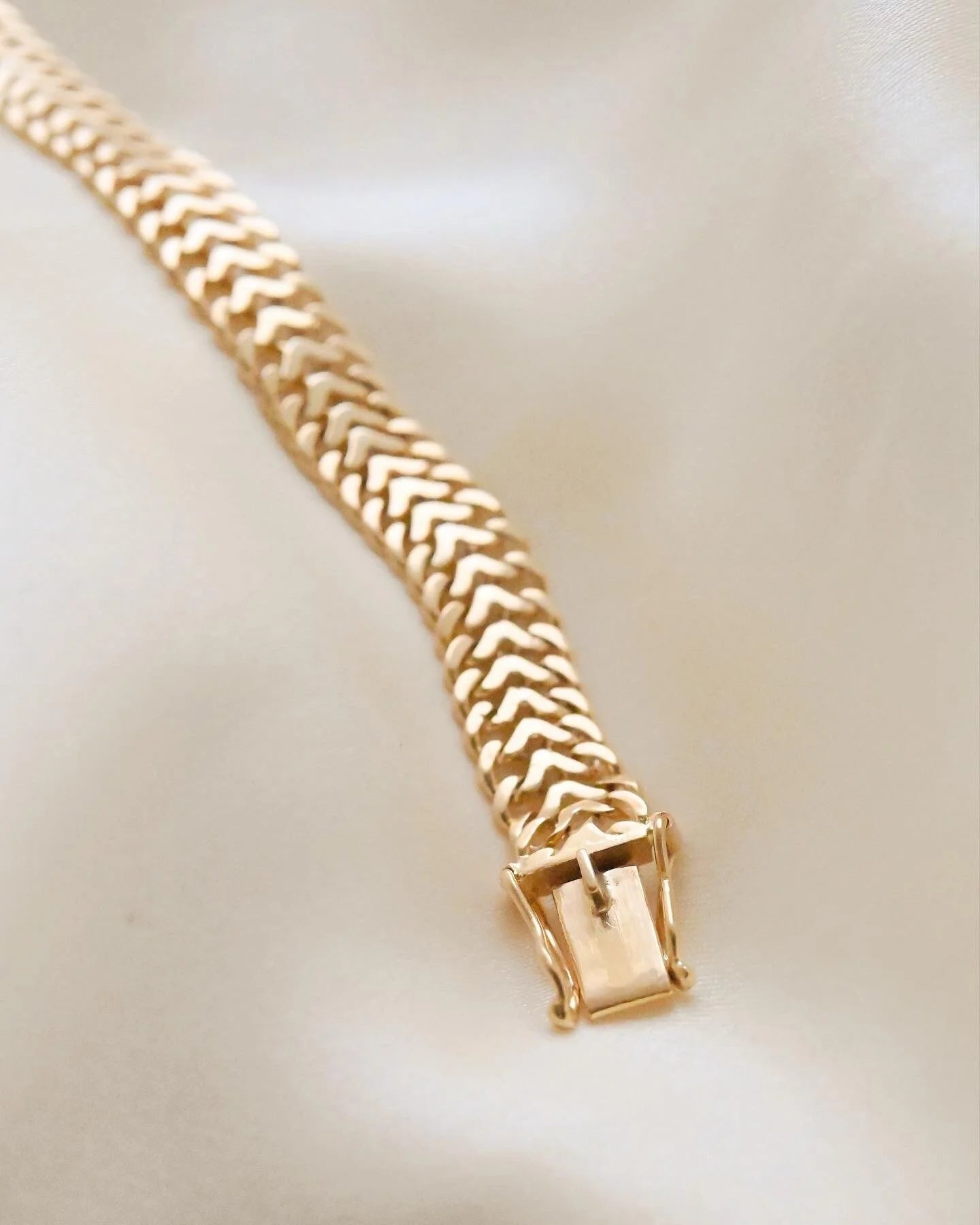 Gorg Swedish Mid Century Fox Tail Link Bracelet 18K Gold 1960