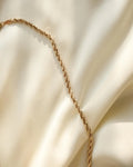 Glowing Vintage Rope Link Chain 14K Gold 1970s