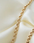 Antique 19 Inches Rolo Link Chain 18K Gold 1800s