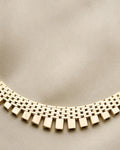 Sublime Heavy Brick Link Vintage Chain by Jens Tage Hansen 14K Gold 1960s
