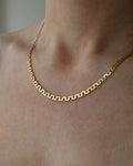 The Best Swedish Virola Link Necklace 18K Gold 1951
