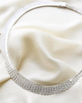 Amazing Sexy Textured Vintage Silver Collar 1960