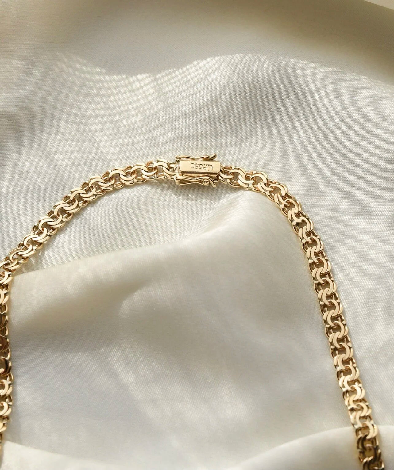 Gorgeous Bismarck Link Chain 14K Gold
