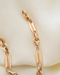 Glowing Perfect Antique Watch Chain Bracelet 14K Rose Gold 1920s