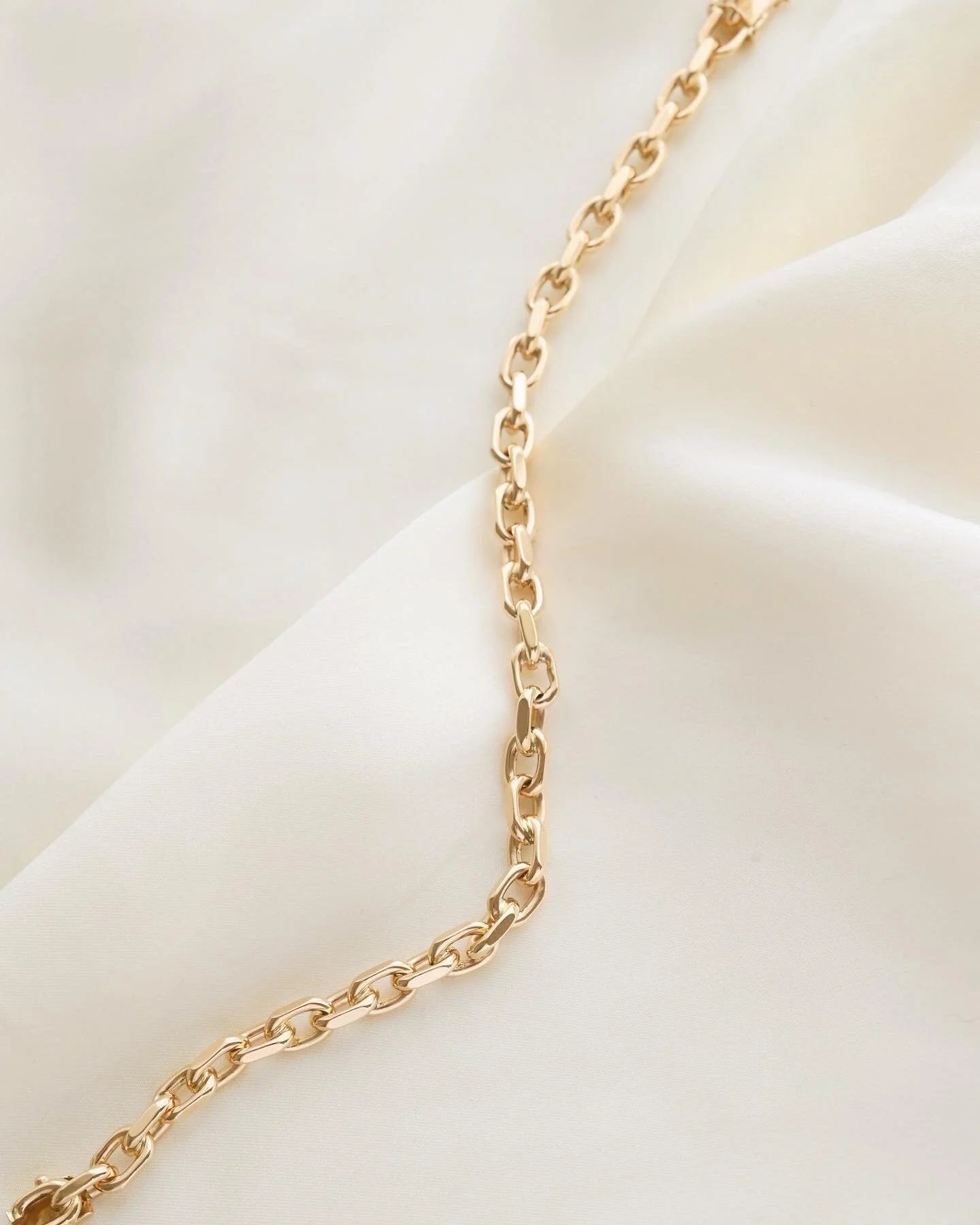 Stunning Danish Vintage Anchor Link Bracelet 14K Gold 1980