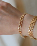 Stunning Heavy Swedish Bismarck Bracelet 18K Gold 1960