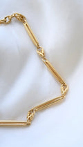 Incredible Fancy Link Antique Watch Chain Bracelet 18K Gold