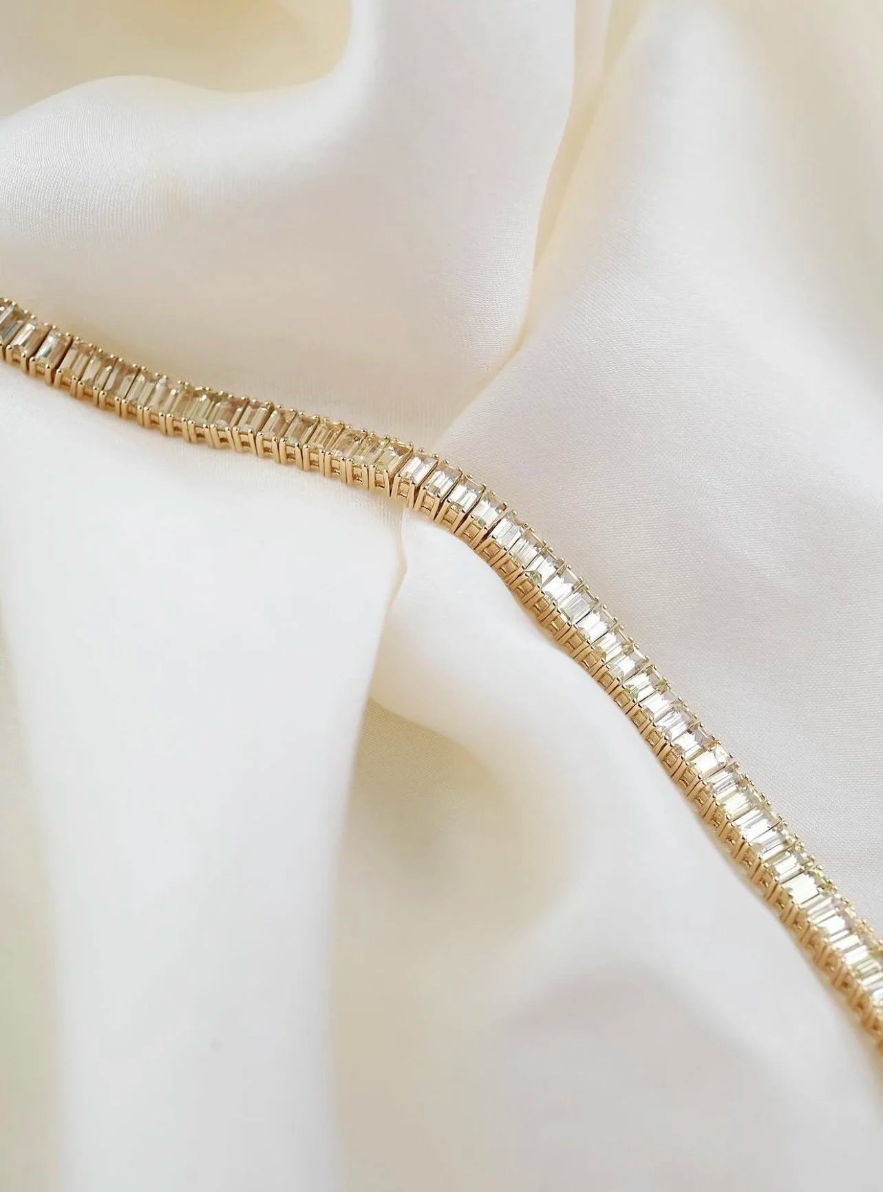 Once in A Lifetime Dream Tennis Bracelet 10.37 Carats of Yellow Sapphires 14K Gold Denmark 1990s