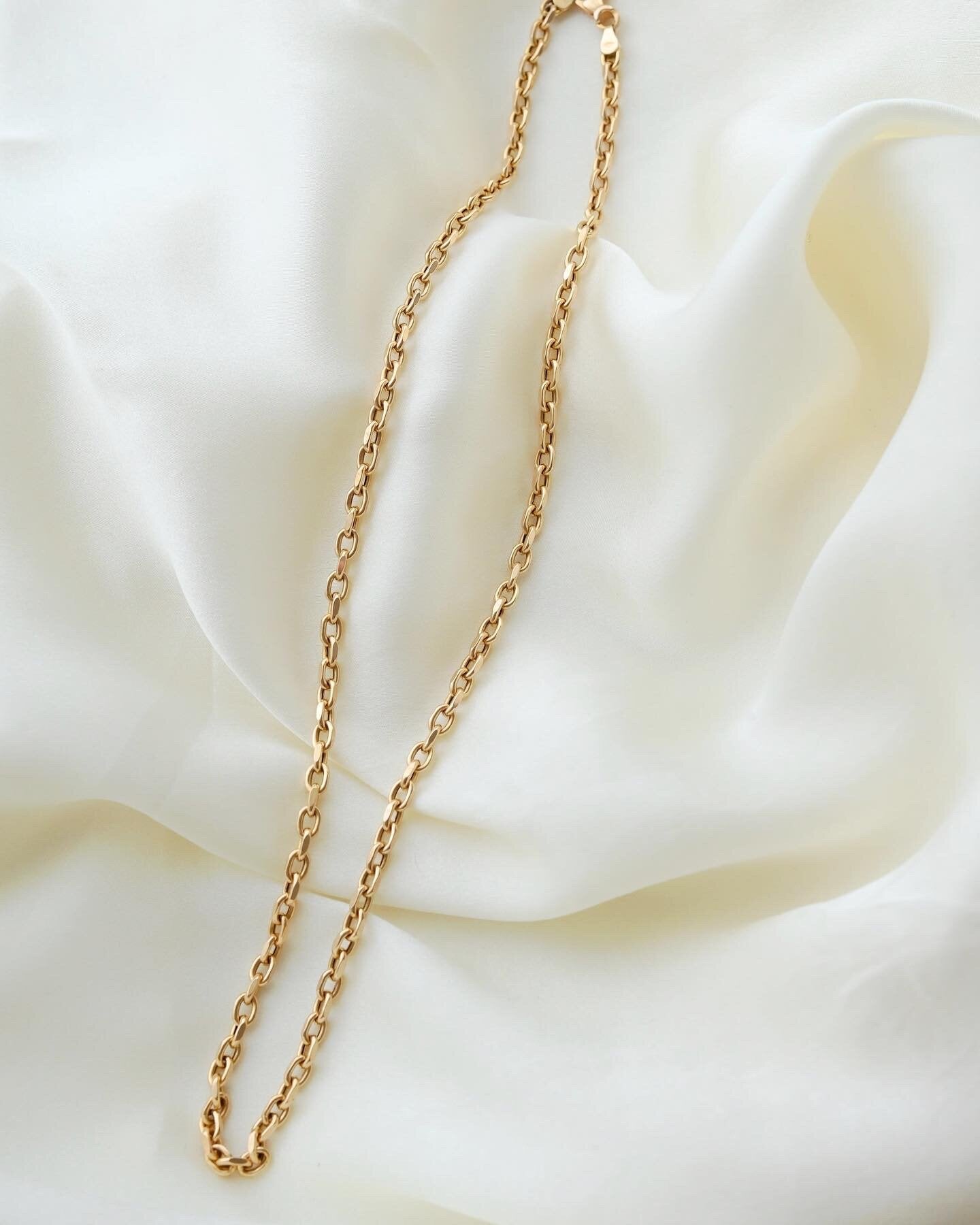 Beautiful Budget Friendly Biker Link Chain 18K Gold