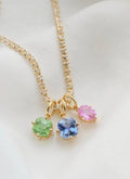 OMJ FINE JEWELRY : Cotton Candy Charms All Natural Untreated Sapphire Diamond and Tourmaline 18K Gold