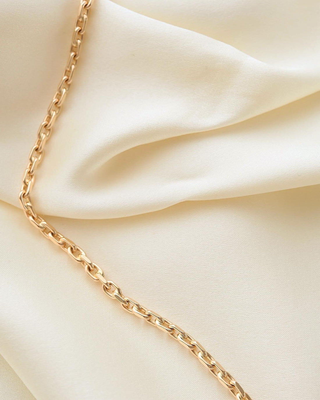 Extraordinary Beautiful Long 19.75 Inches Vintage Anchor Link Chain 14K Gold