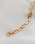 Antique Watch Chain Bracelet w Danish Coin 18-22K Gold 1913