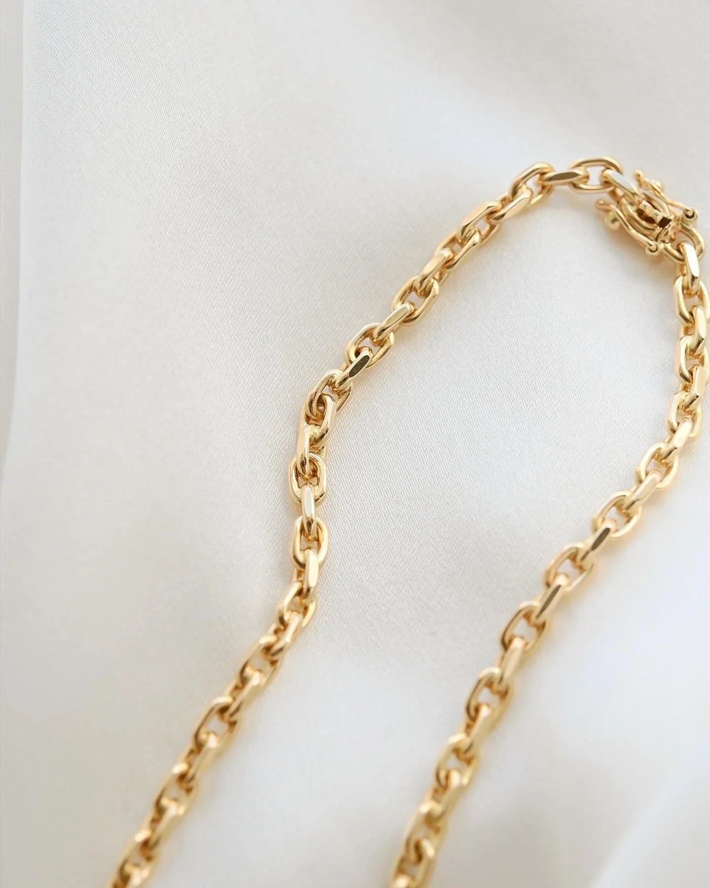 The Best Danish Vintage Biker Chain Superb Craftsmanship 14K Gold 1980s