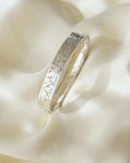 Divine Antique Flower Bangle Sterling Silver 1930s