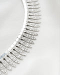 Sublime Silver Necklace Cleopatra Style Sweden 1970s