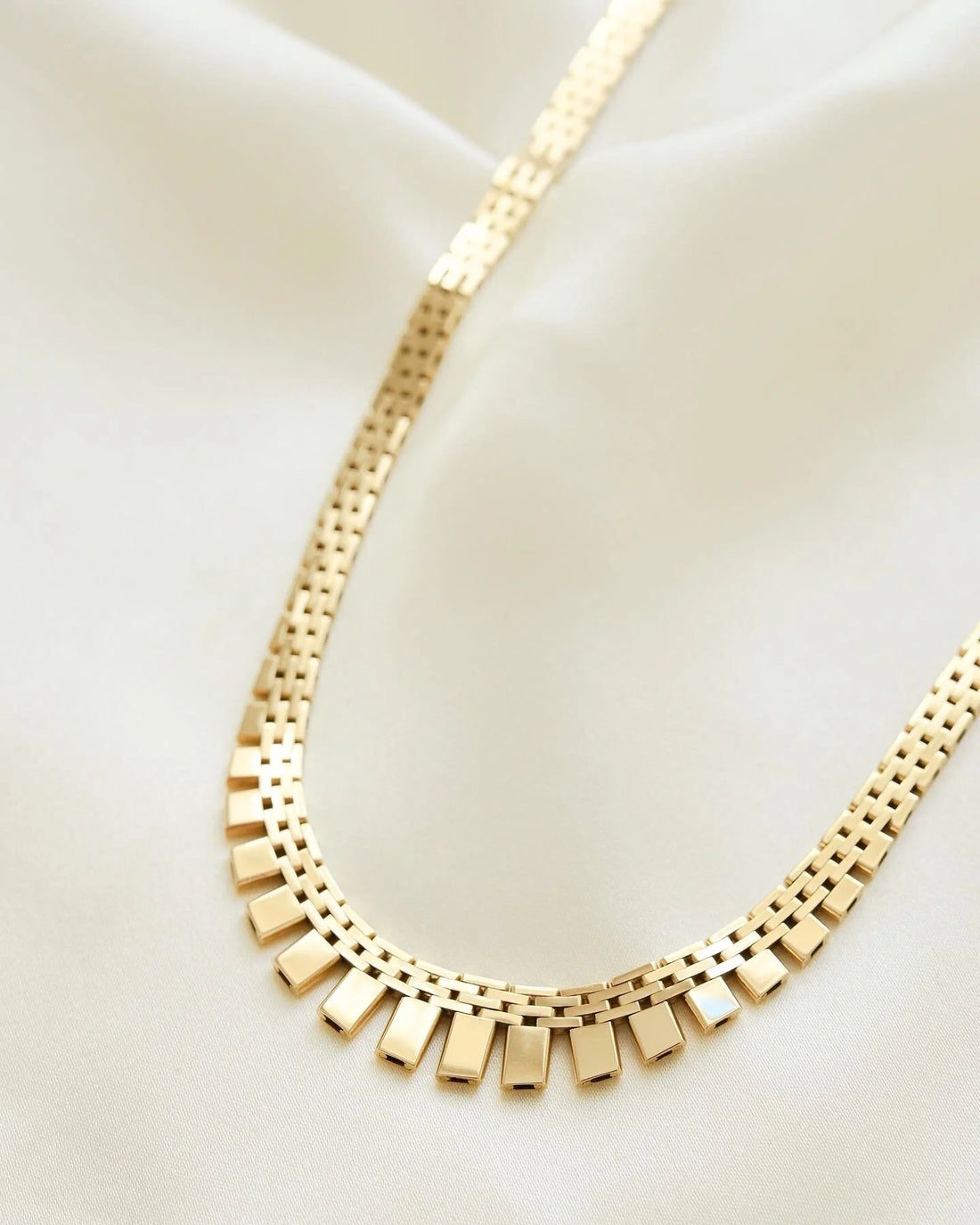 Sexy Danish Vintage Cleopatra Necklace 14K Gold
