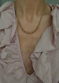 Rare Belcher Link Chain Italian Vintage 18K Gold 17.75 Inches
