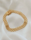 X Link or Star Link Bracelet Swedish Vintage 1961 18K Gold