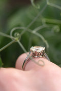 Extraordinary 1.92 ct Art Deco Diamond Ring Platinum 1930s