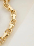 Rare Danish Anchor Link Bracelet 14K Gold