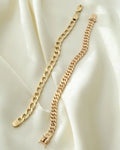 Amazing Rare Square Curb Link Bracelet 18K Gold 1970s