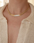 Amazing 30 Grams Brick Link Necklace 14K Gold