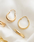 Perfect Never Take Off Swedish Vintage Hoops 18K Gold