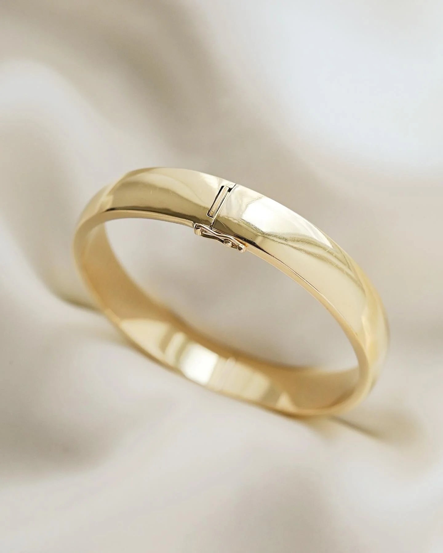 High Shine Danish Vintage Bangle 14K Gold