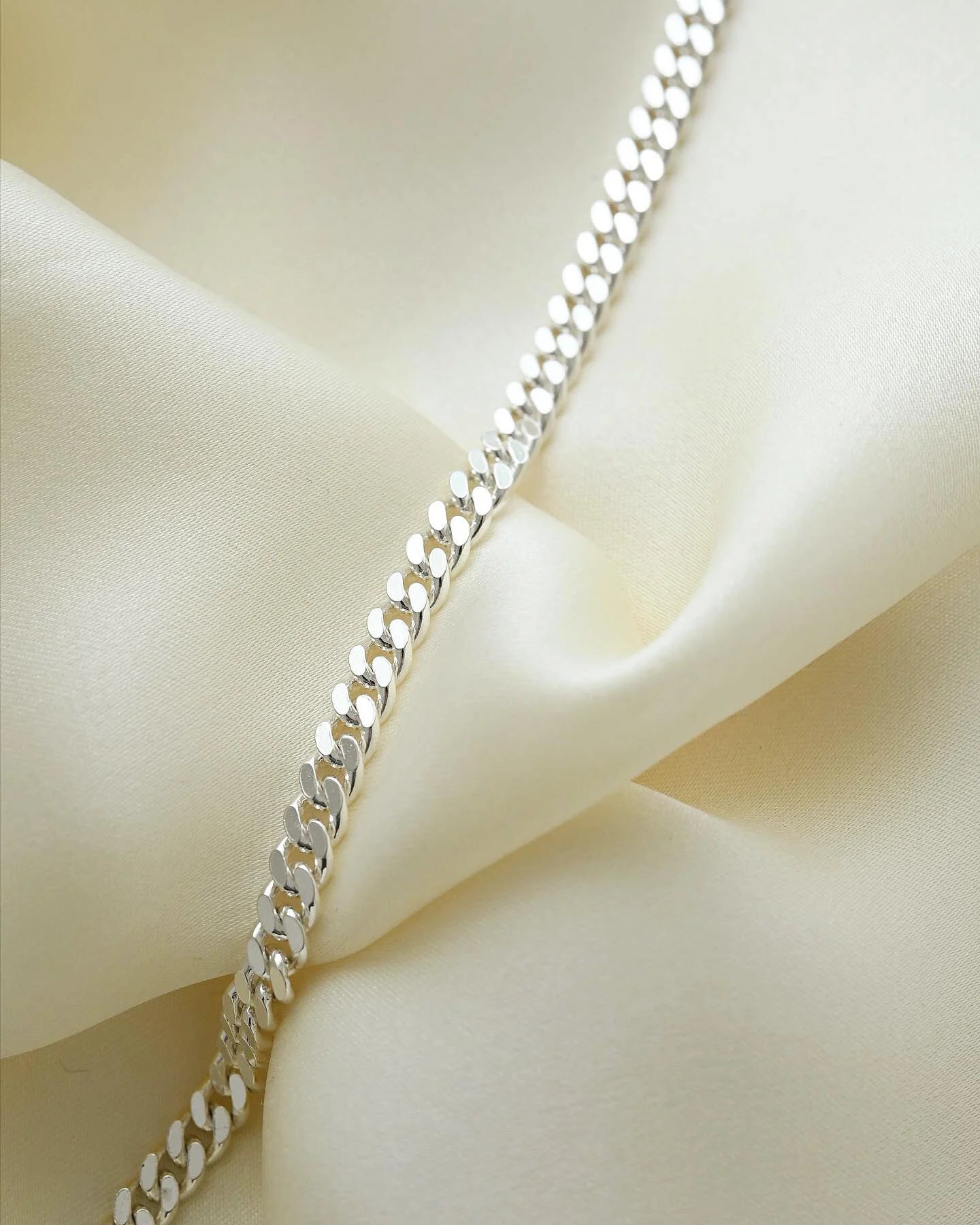 Danish Radiant Vintage Sterling Silver Curb Chain