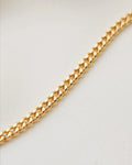 Italian Curb Link Chain 19 Inches 18K Gold