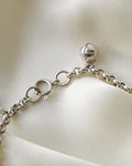 Adorable Victorian Rolo Link Bracelet with Puffy Hearts
